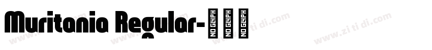 Muritania Regular字体转换